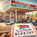 The Sunshine Food and Gas station in Cottonwood, California, where the $1.22 billion Mega Millions ticket was sold.