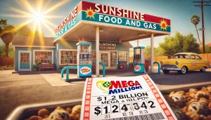 The Sunshine Food and Gas station in Cottonwood, California, where the $1.22 billion Mega Millions ticket was sold.