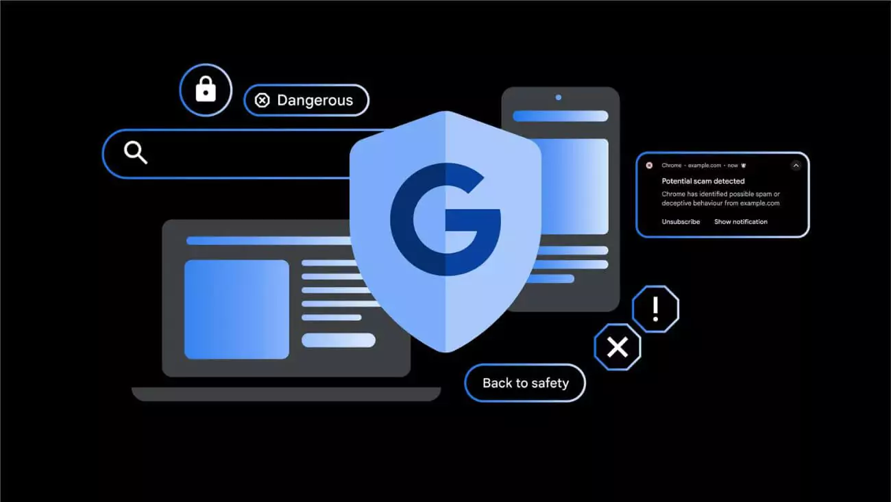 Google AI scam defense Chrome Search tools Gemini Nano