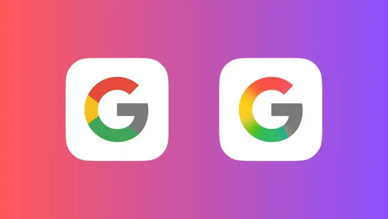 Google G logo gradient makeover